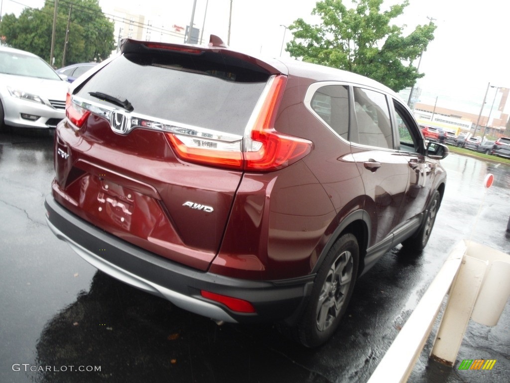 2018 CR-V EX AWD - Basque Red Pearl II / Gray photo #7