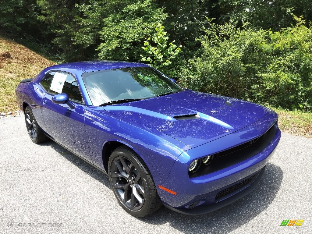 2022 Challenger SXT Blacktop - Indigo Blue / Black photo #4