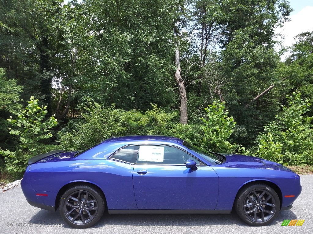 2022 Challenger SXT Blacktop - Indigo Blue / Black photo #5