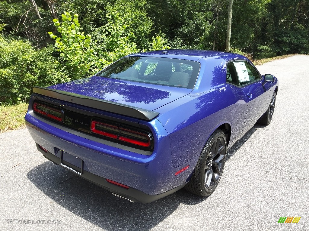 2022 Challenger SXT Blacktop - Indigo Blue / Black photo #6