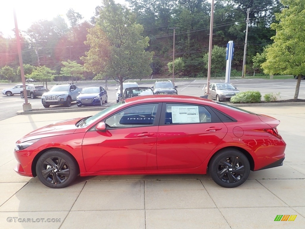 2023 Elantra SEL - Scarlet Red Pearl / Black photo #6