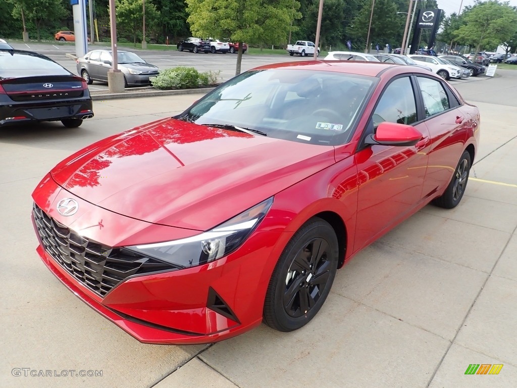 2023 Elantra SEL - Scarlet Red Pearl / Black photo #7