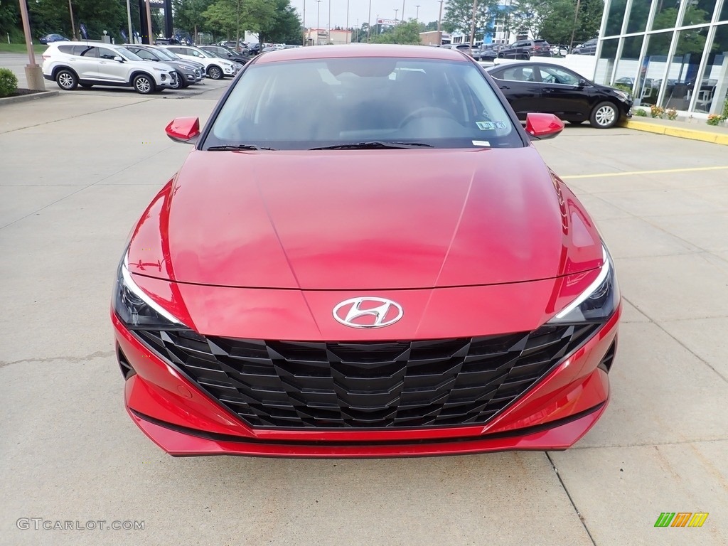2023 Elantra SEL - Scarlet Red Pearl / Black photo #8