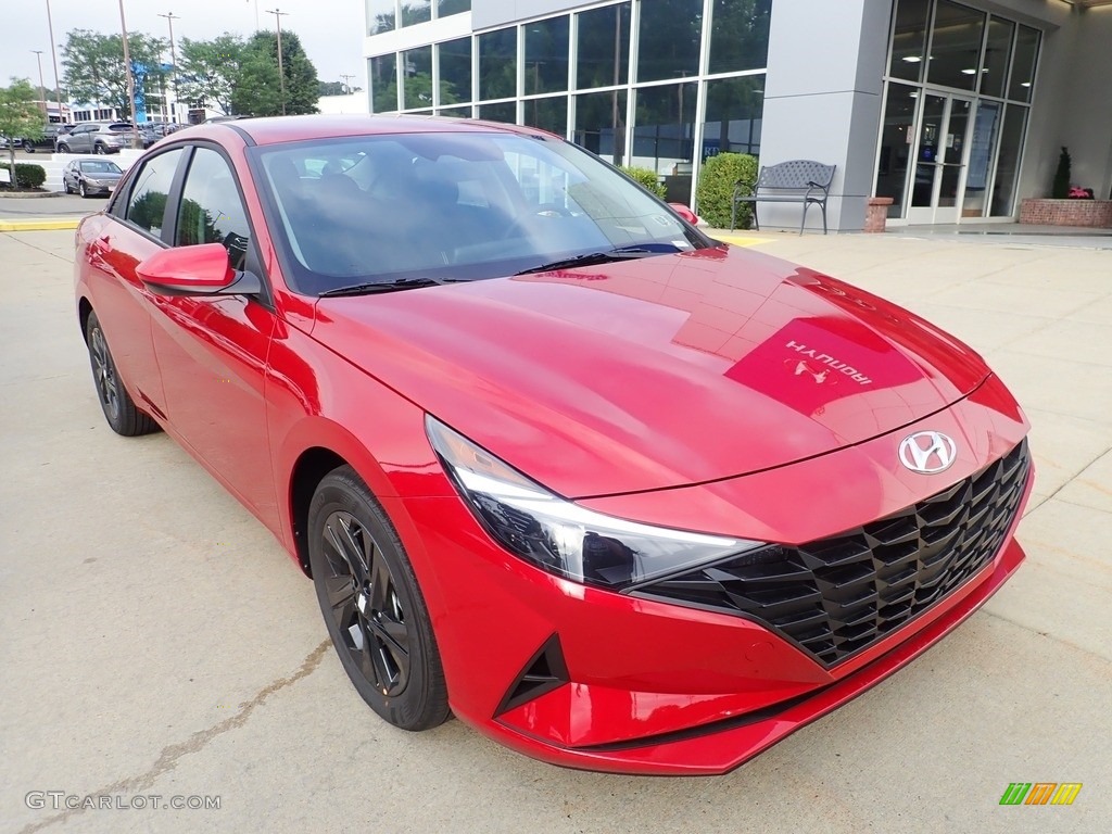 2023 Elantra SEL - Scarlet Red Pearl / Black photo #9