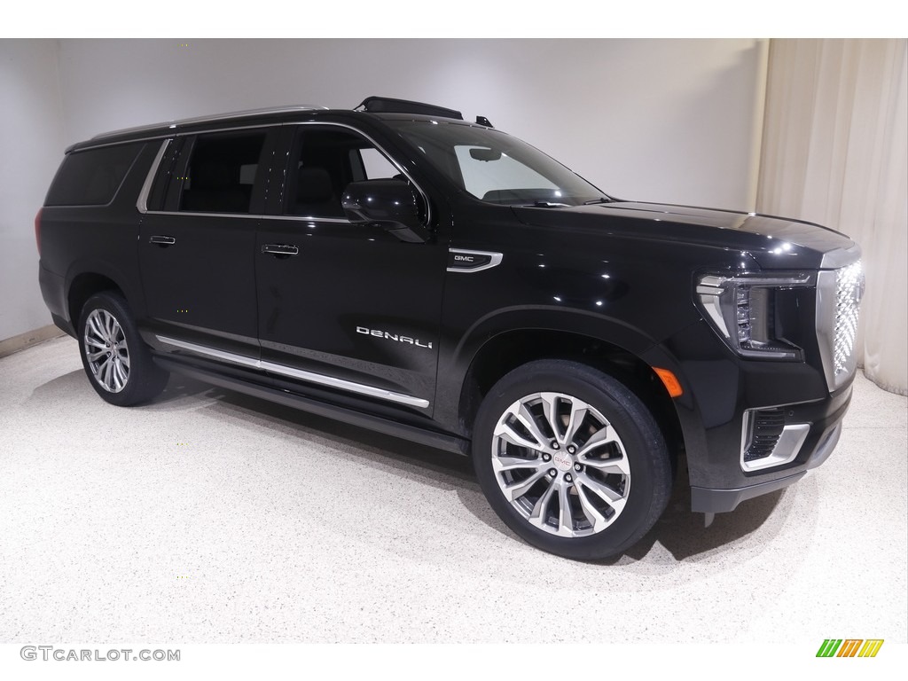 Onyx Black 2021 GMC Yukon XL Denali 4WD Exterior Photo #144626197