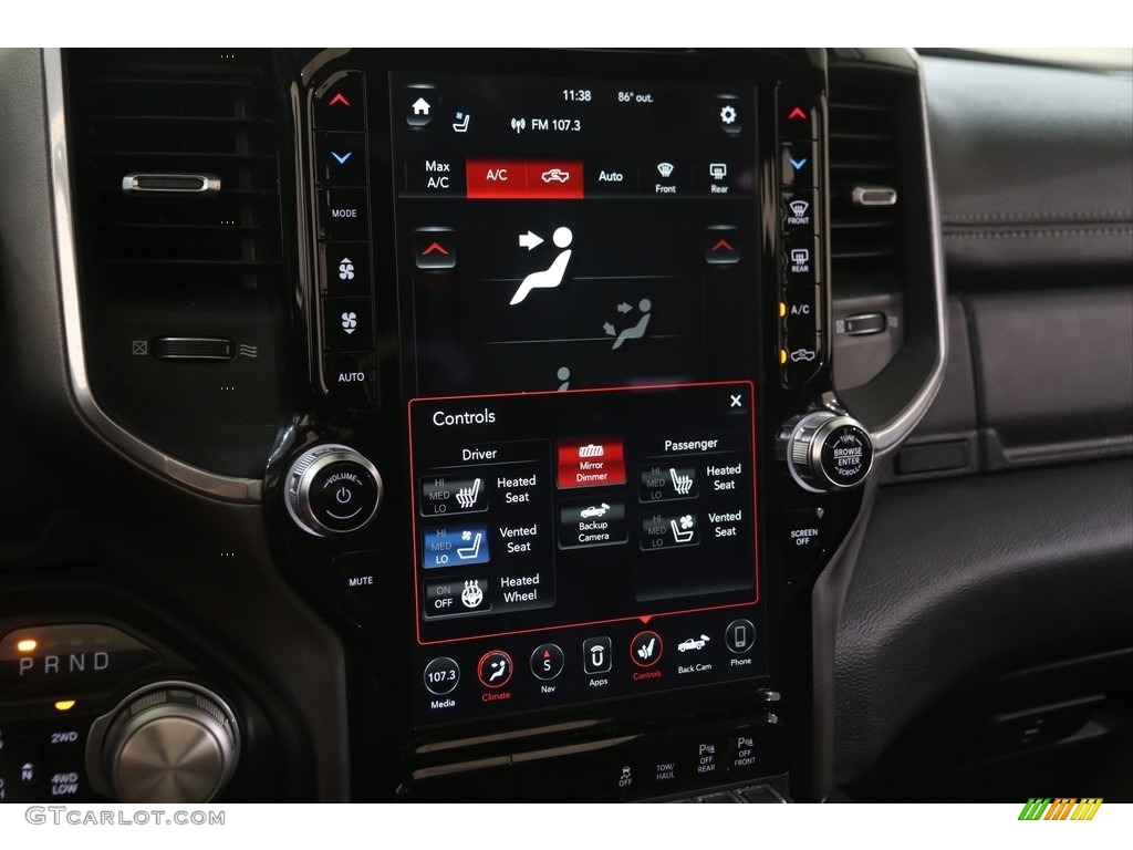 2020 1500 Laramie Crew Cab 4x4 - Diamond Black Crystal Pearl / Black photo #12