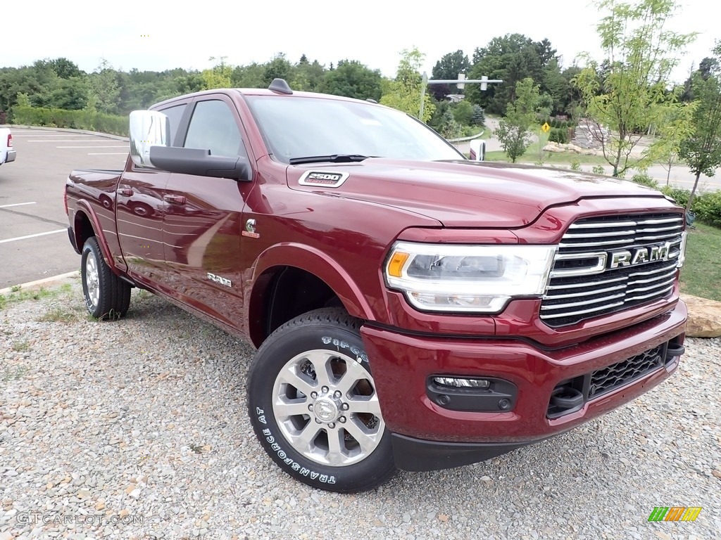 Delmonico Red Pearl 2022 Ram 2500 Laramie Crew Cab 4x4 Exterior Photo #144628139