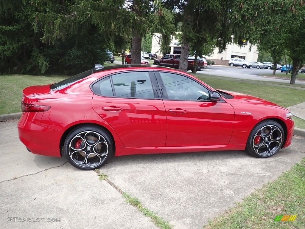 2022 Giulia Veloce AWD - Alfa Rosso (Red) / Black photo #6