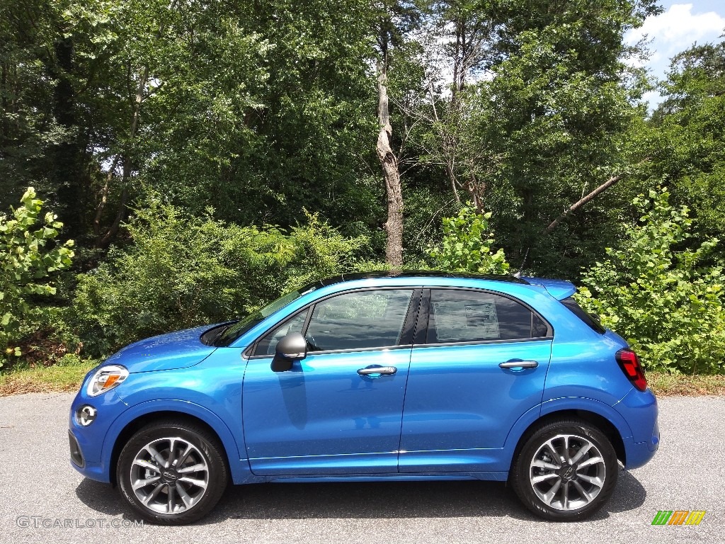 Italia Blue 2022 Fiat 500X Pop AWD Exterior Photo #144629513