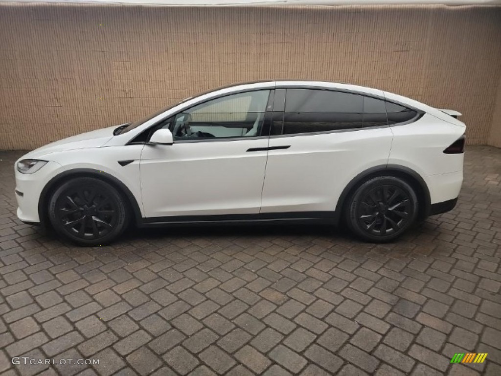Pearl White Multi-Coat 2022 Tesla Model X Standard Model X Model Exterior Photo #144629612