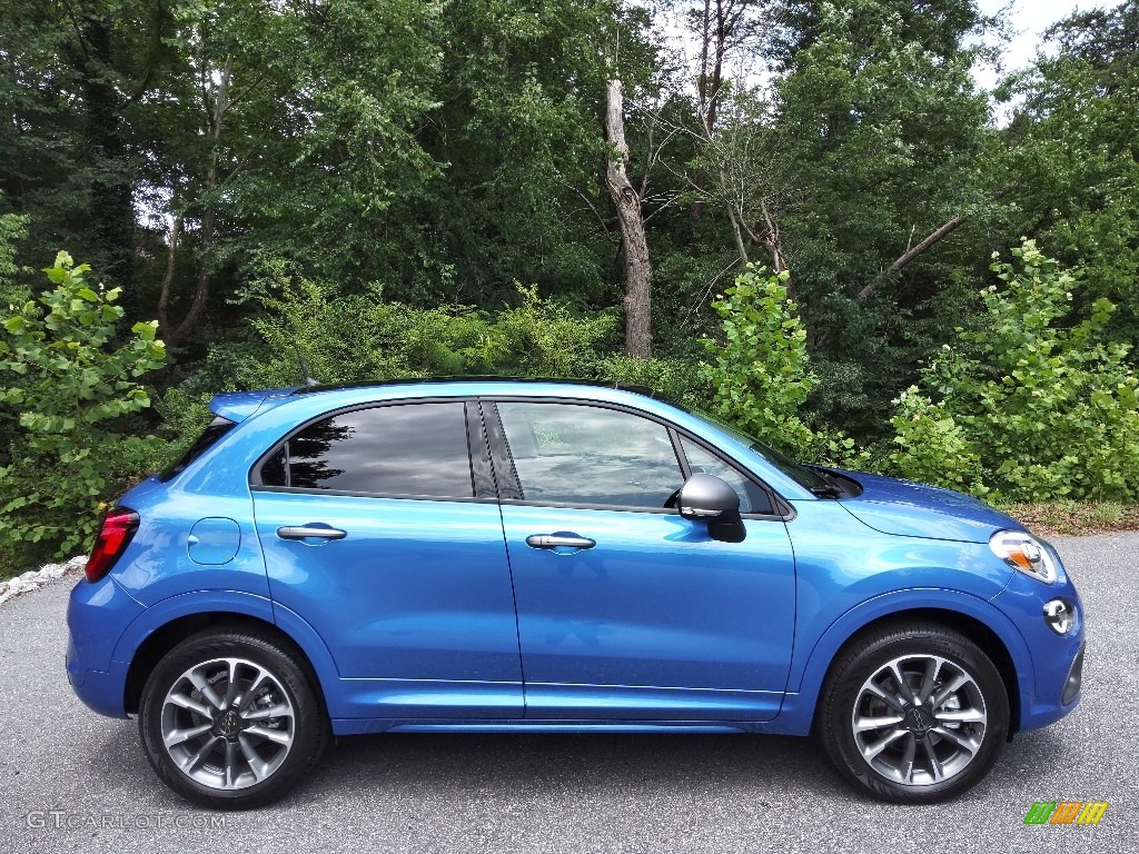 Italia Blue 2022 Fiat 500X Pop AWD Exterior Photo #144629625