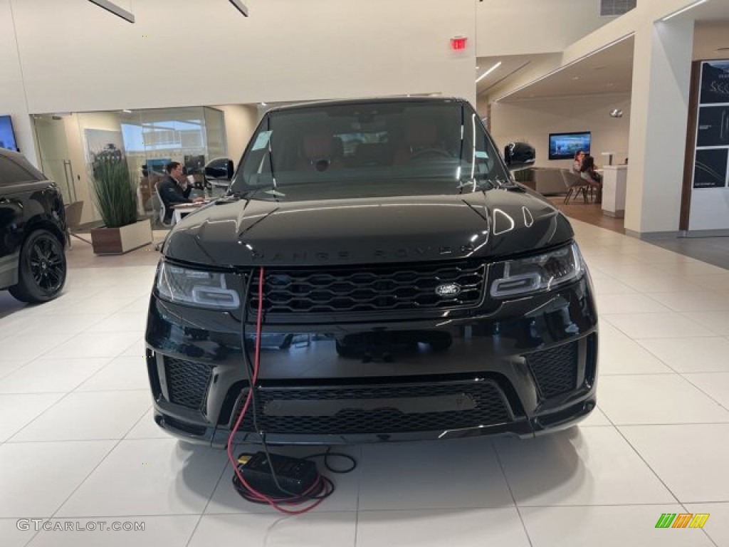 2022 Range Rover Sport HST - Santorini Black Metallic / Pimento/Ebony photo #2