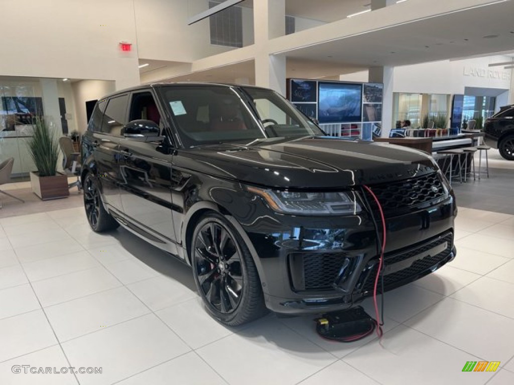 2022 Range Rover Sport HST - Santorini Black Metallic / Pimento/Ebony photo #3