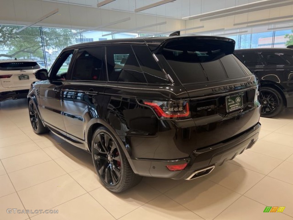 2022 Range Rover Sport HST - Santorini Black Metallic / Pimento/Ebony photo #8