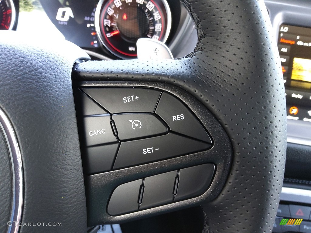 2022 Dodge Challenger R/T Scat Pack Black Steering Wheel Photo #144630569