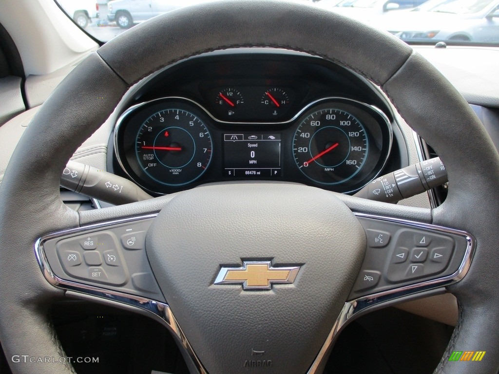 2018 Chevrolet Cruze Premier Hatchback Dark Atmosphere/Medium Atmosphere Steering Wheel Photo #144631196