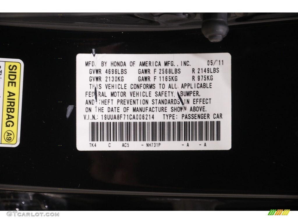 2012 TL 3.5 Advance - Crystal Black Pearl / Ebony photo #25