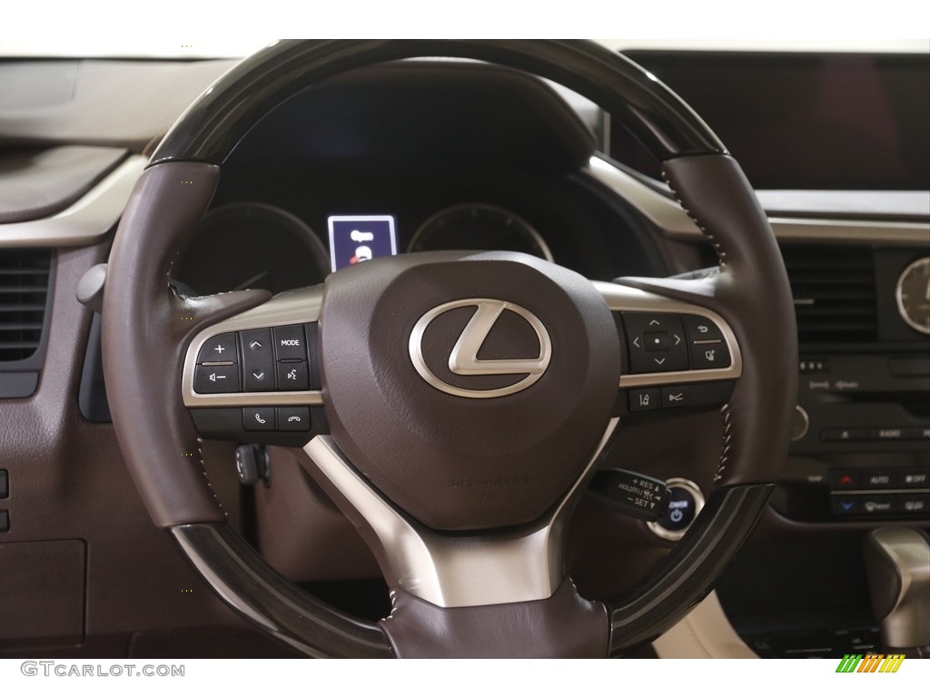 2019 Lexus RX 450hL AWD Parchment Steering Wheel Photo #144631562