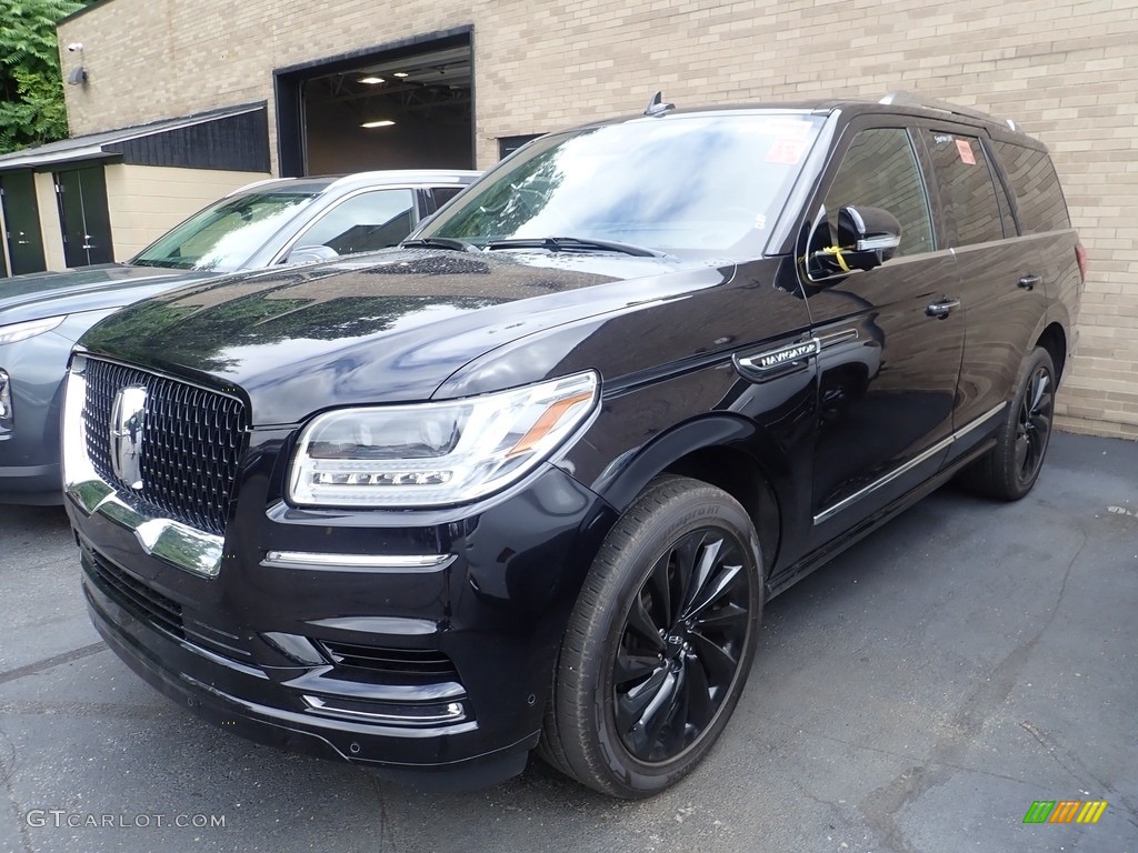 Infinite Black 2021 Lincoln Navigator Reserve 4x4 Exterior Photo #144631782