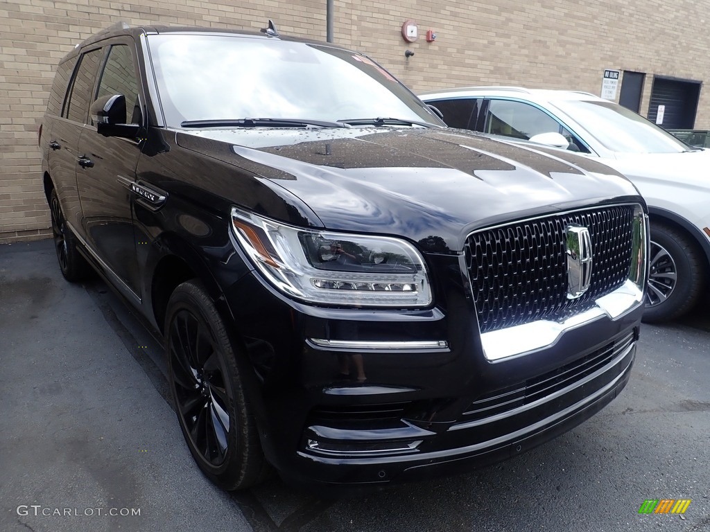 Infinite Black 2021 Lincoln Navigator Reserve 4x4 Exterior Photo #144631842