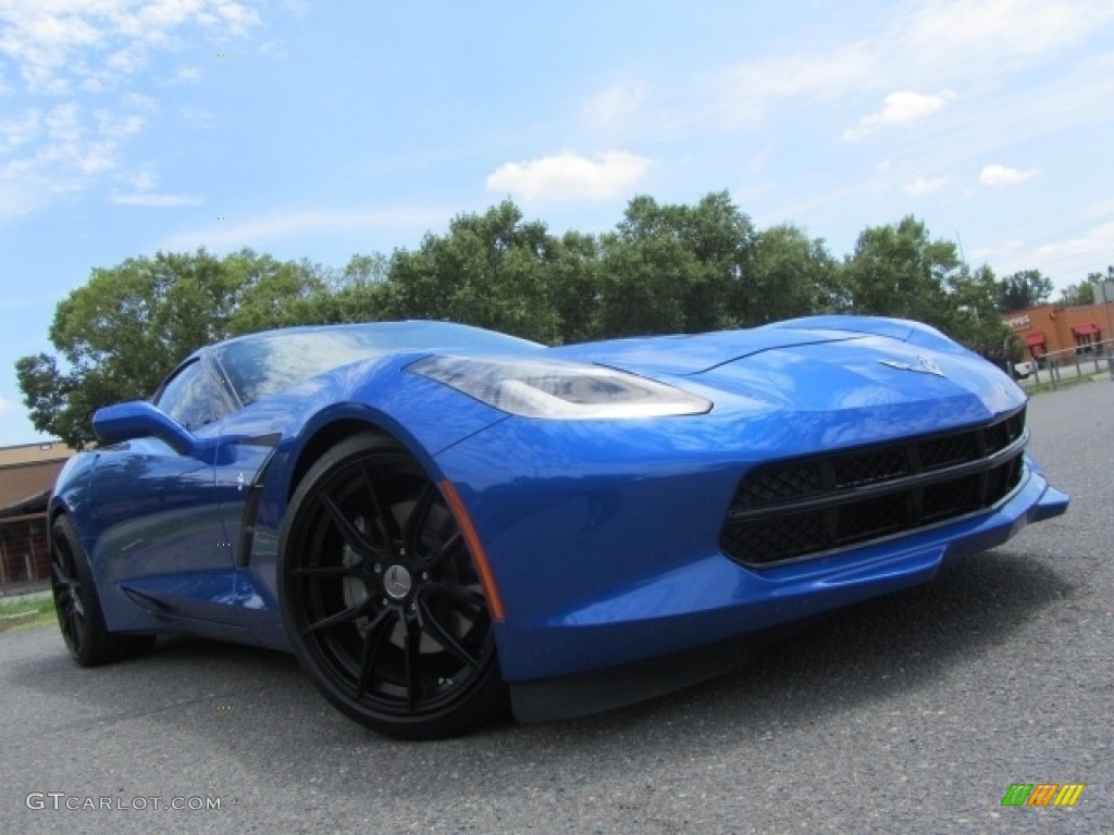 2019 Corvette Stingray Coupe - Elkhart Lake Blue Metallic / Black photo #1