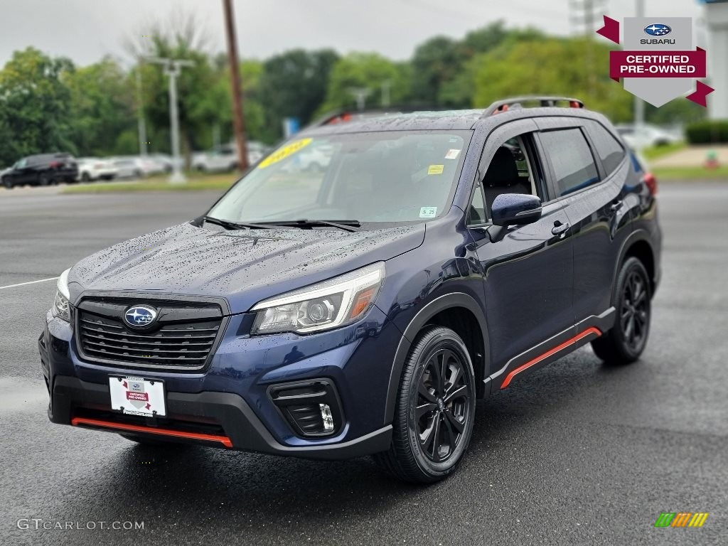 2020 Forester 2.5i Sport - Dark Blue Pearl / Gray photo #1