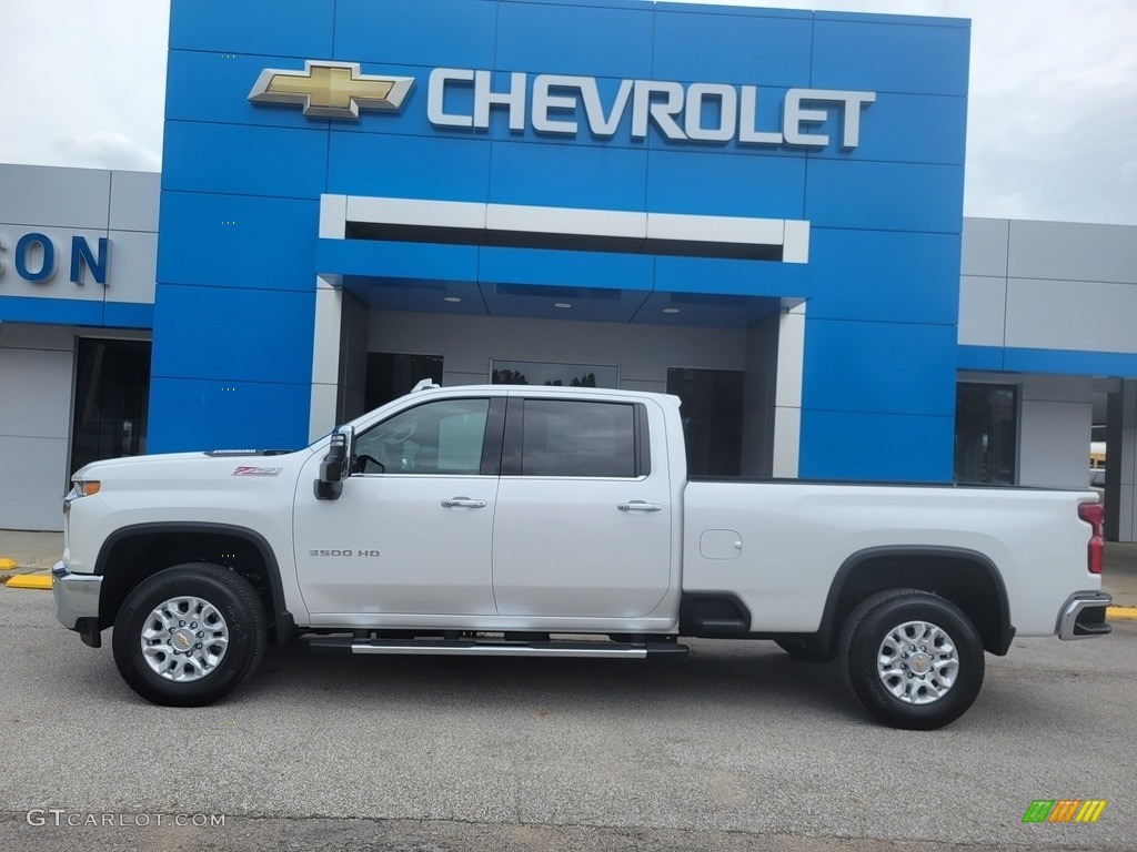 2022 Silverado 3500HD LTZ Crew Cab 4x4 - Iridescent Pearl Tricoat / Jet Black photo #1