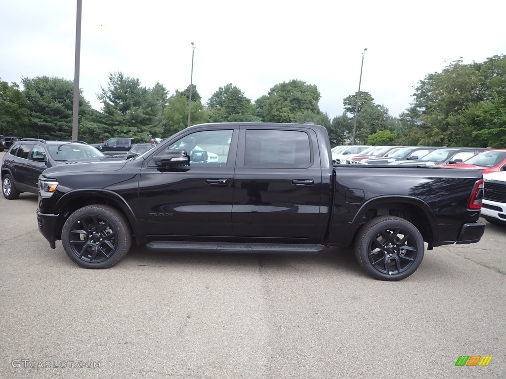 Diamond Black Crystal Pearl 2022 Ram 1500 Laramie Crew Cab 4x4 Exterior Photo #144634812