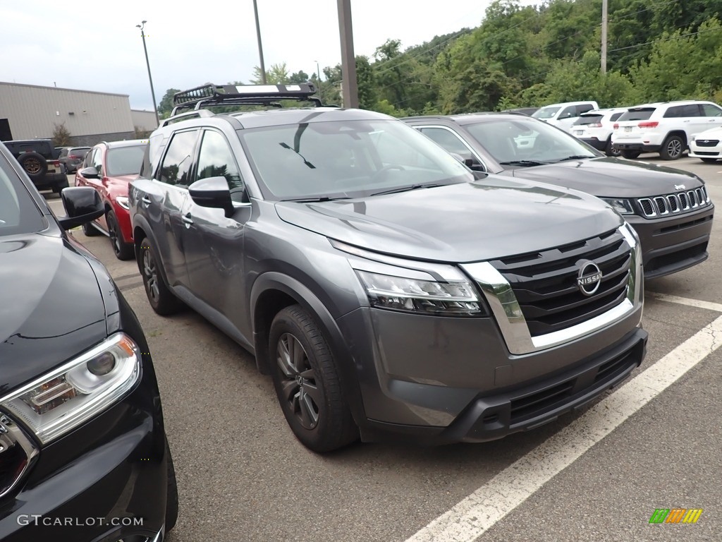 2022 Gun Metallic Nissan Pathfinder SV 4x4 144633156 Photo 3