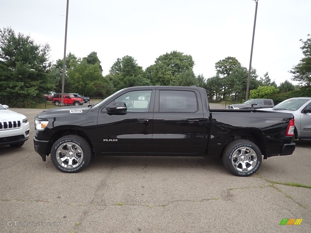 Diamond Black Crystal Pearl 2022 Ram 1500 Big Horn Crew Cab 4x4 Exterior Photo #144635682