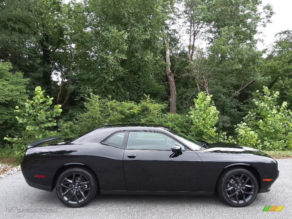 Pitch Black 2022 Dodge Challenger SXT Blacktop Exterior Photo #144636828