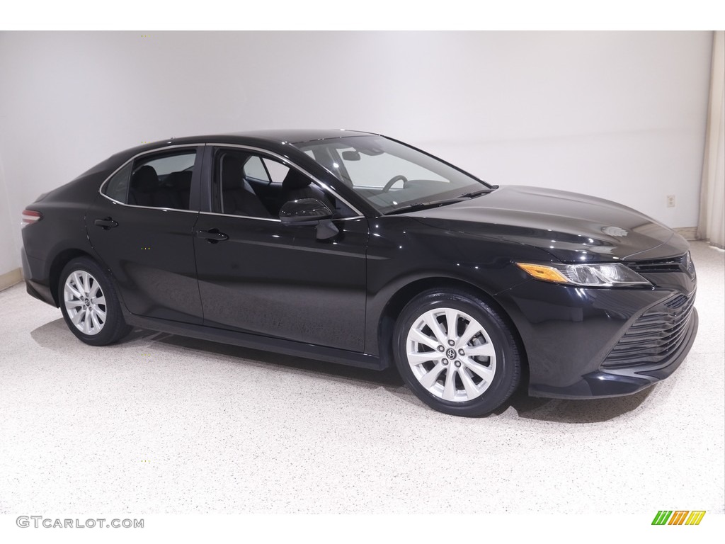 2019 Camry LE - Midnight Black Metallic / Ash photo #1