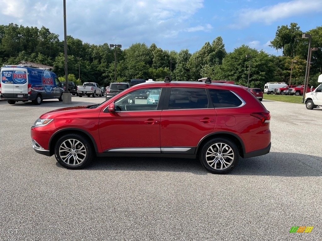 Rally Red Metallic 2017 Mitsubishi Outlander SEL S-AWC Exterior Photo #144637249