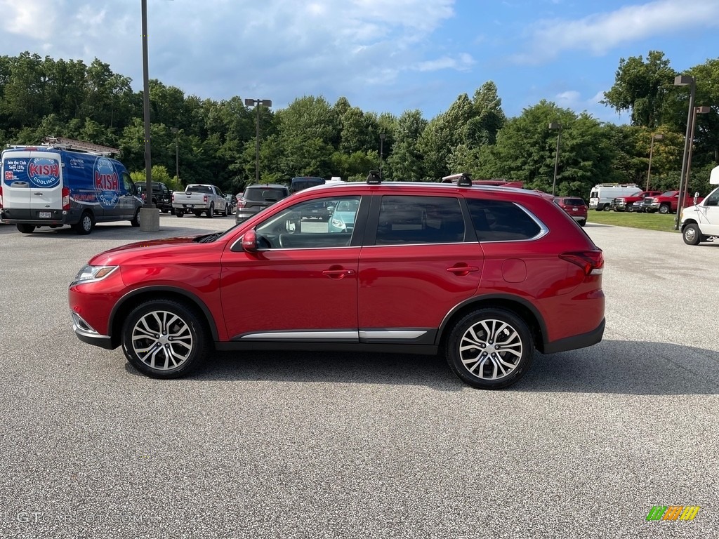 2017 Outlander SEL S-AWC - Rally Red Metallic / Black photo #8