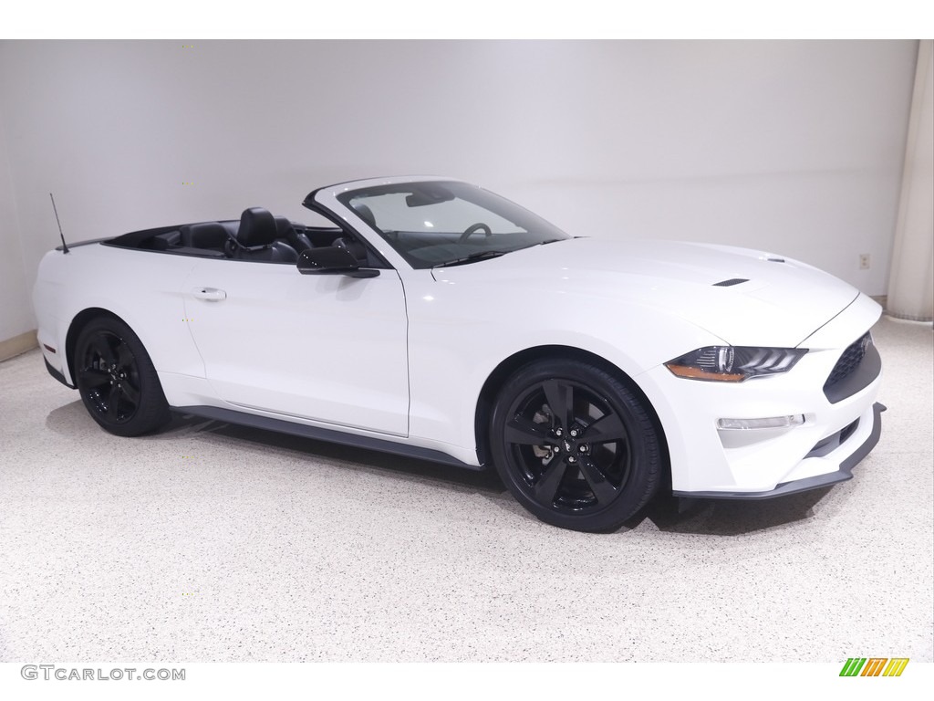 Oxford White 2021 Ford Mustang EcoBoost Premium Convertible Exterior Photo #144637602