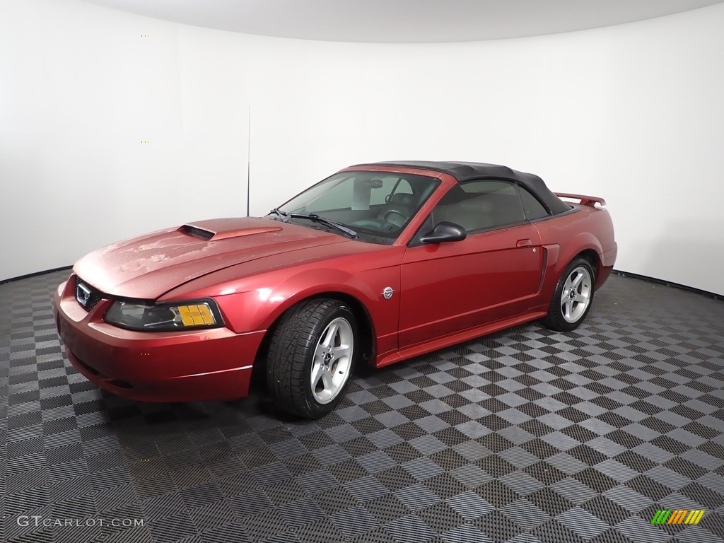 2004 Mustang GT Convertible - Torch Red / Medium Graphite photo #3