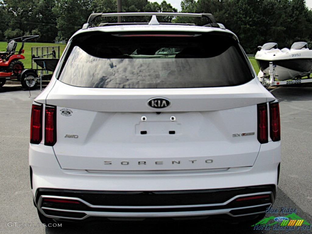 2021 Sorento SX AWD - Glacial White Pearl / Gray photo #4