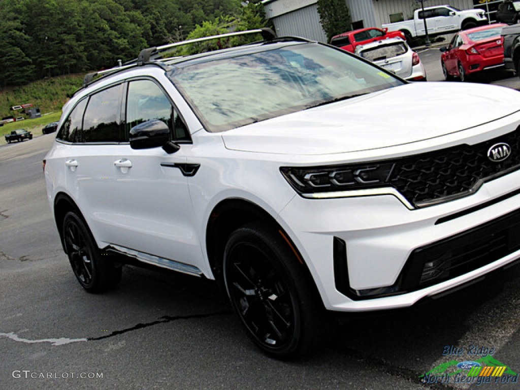 2021 Sorento SX AWD - Glacial White Pearl / Gray photo #29