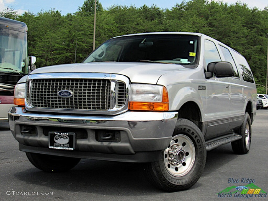 Silver Metallic Ford Excursion