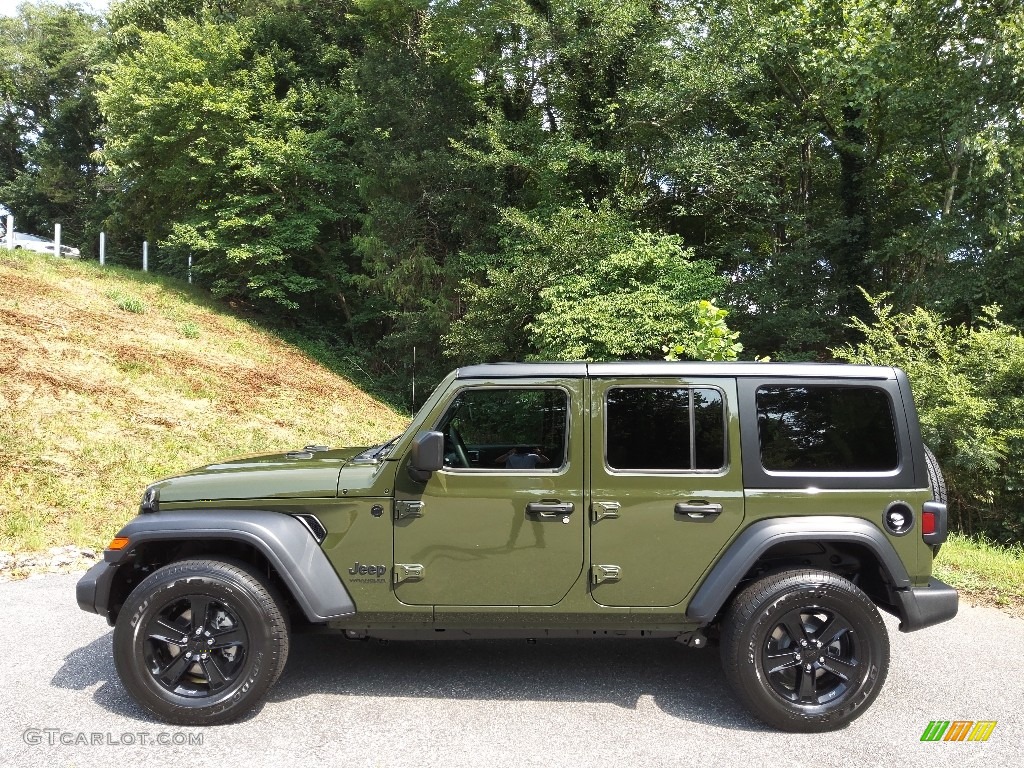2022 Sarge Green Jeep Wrangler Unlimited Sport Altitude 4x4 #144641439