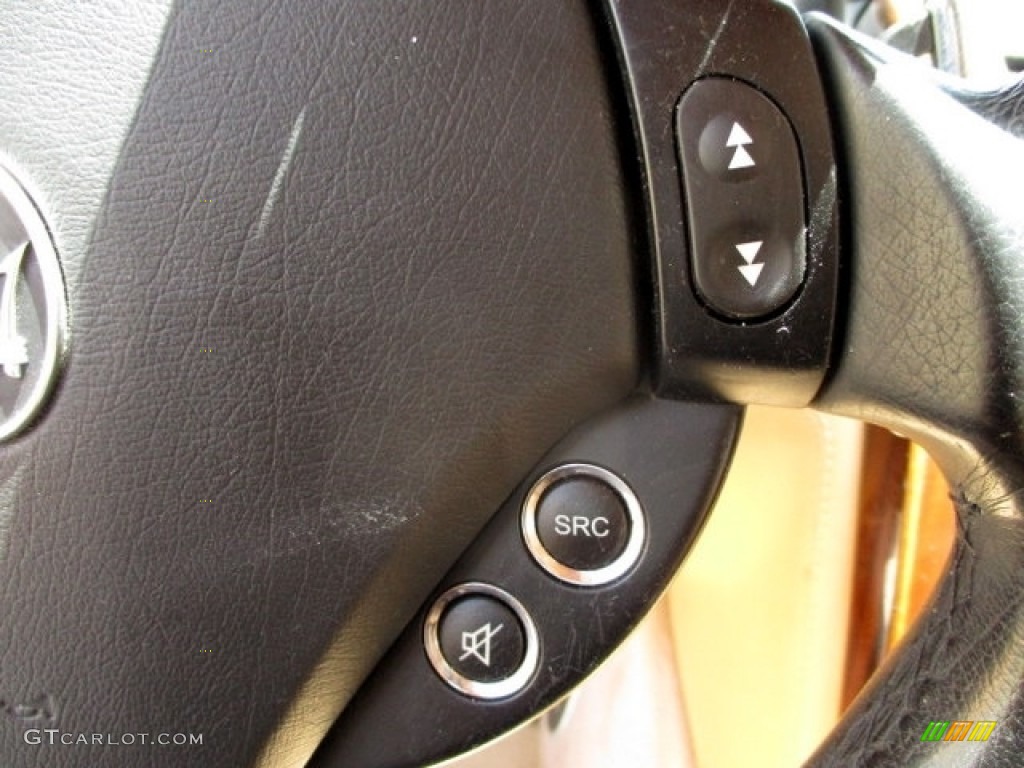 2007 Maserati Quattroporte Sport GT Cuoio Steering Wheel Photo #144643253