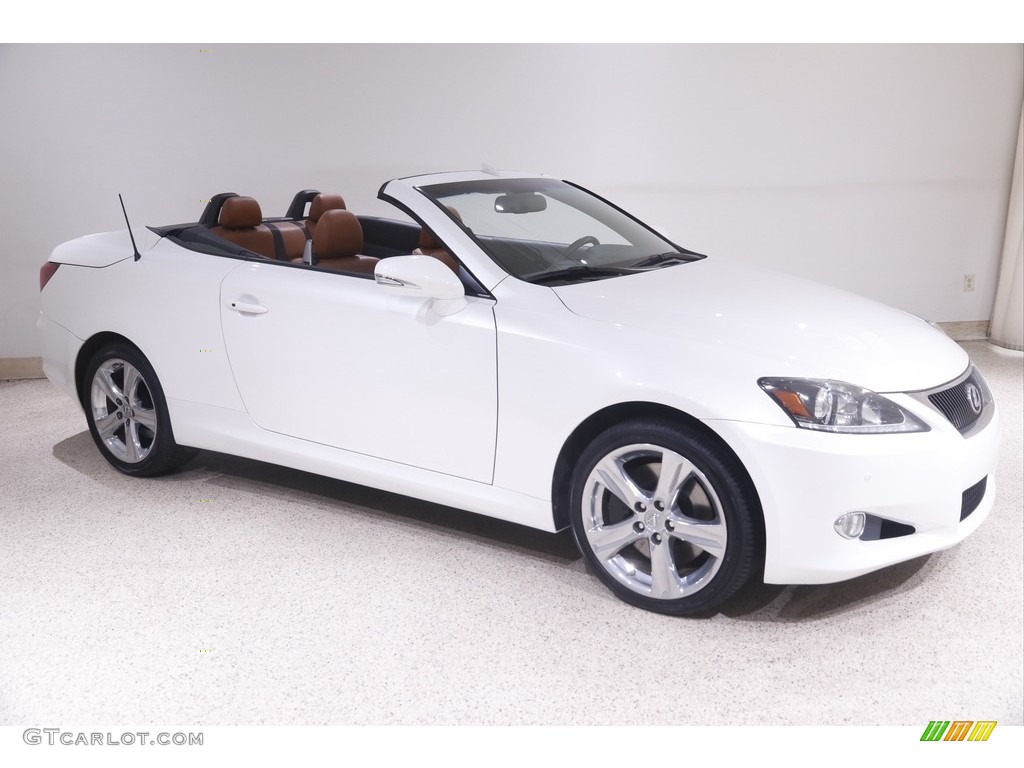 2012 IS 350 C Convertible - Starfire White Pearl / Saddle Tan photo #1