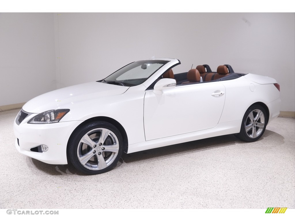 2012 IS 350 C Convertible - Starfire White Pearl / Saddle Tan photo #4