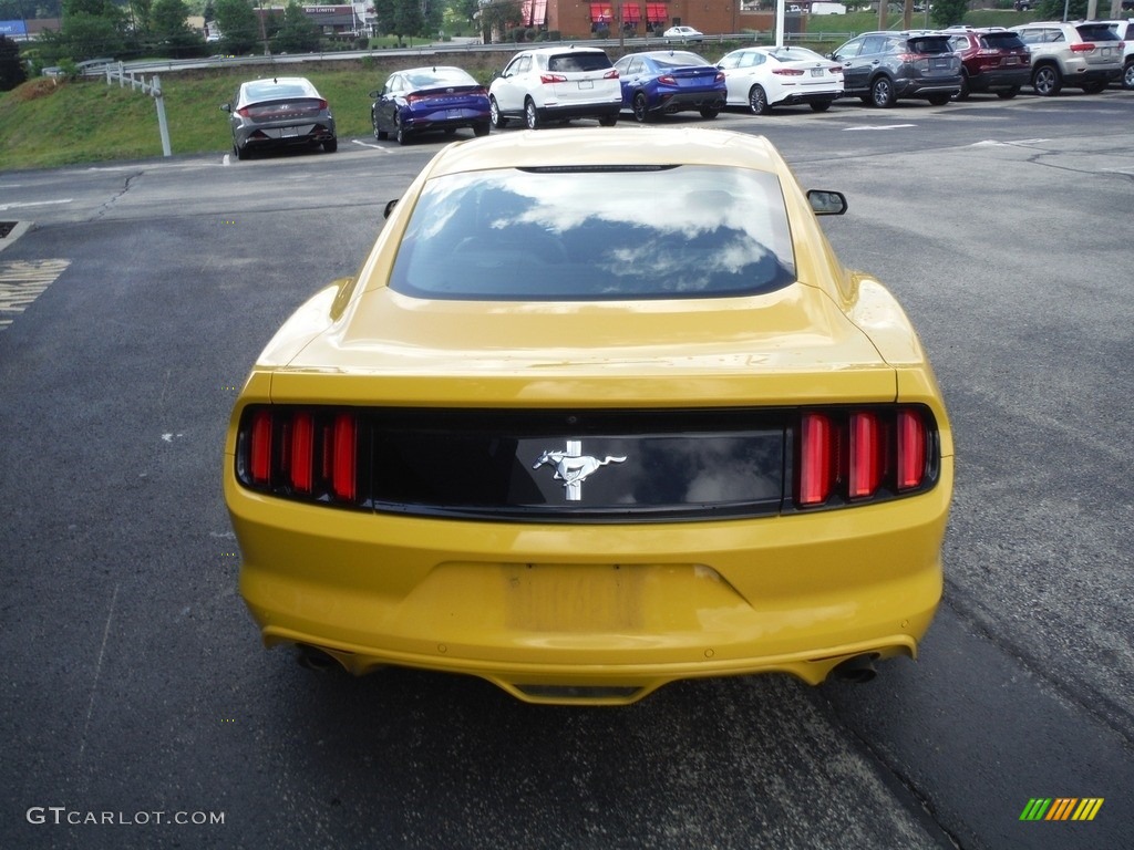 2015 Mustang V6 Coupe - Triple Yellow Tricoat / Ebony photo #8
