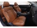 2012 Lexus IS Saddle Tan Interior Front Seat Photo