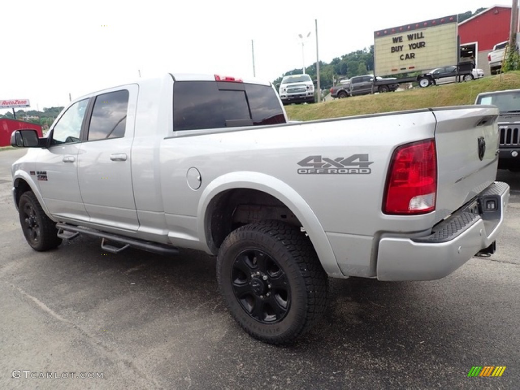 2018 2500 Big Horn Mega Cab 4x4 - Bright Silver Metallic / Black photo #3
