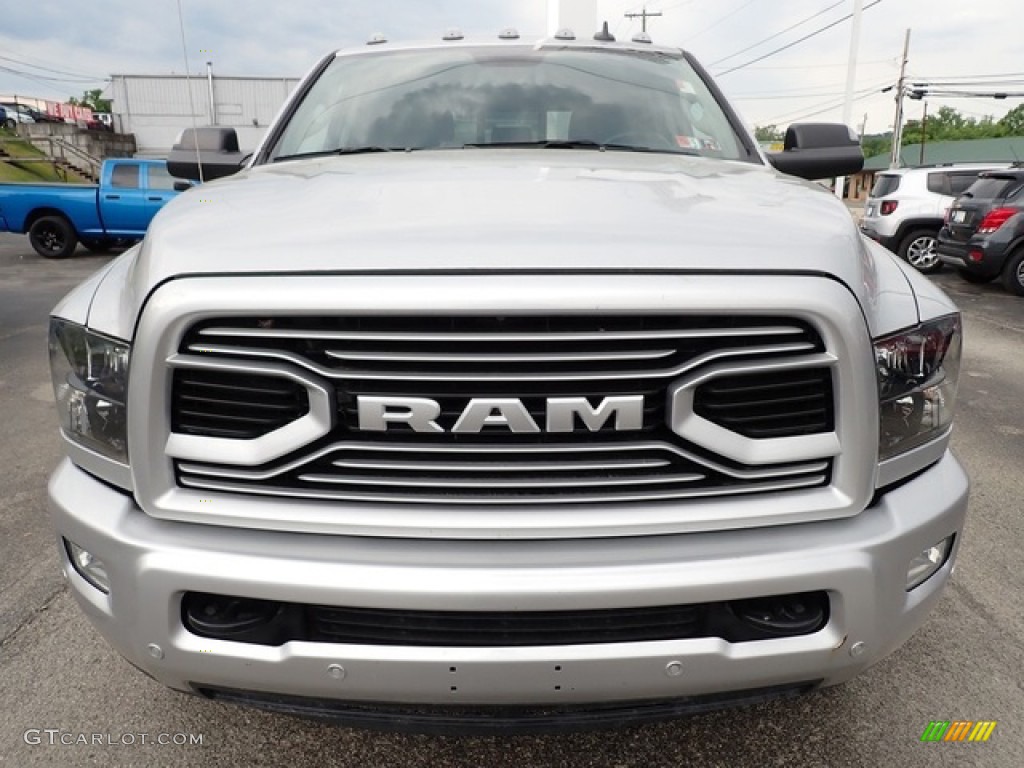 2018 2500 Big Horn Mega Cab 4x4 - Bright Silver Metallic / Black photo #8