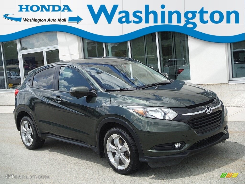 2017 HR-V EX AWD - Misty Green Pearl / Black photo #1