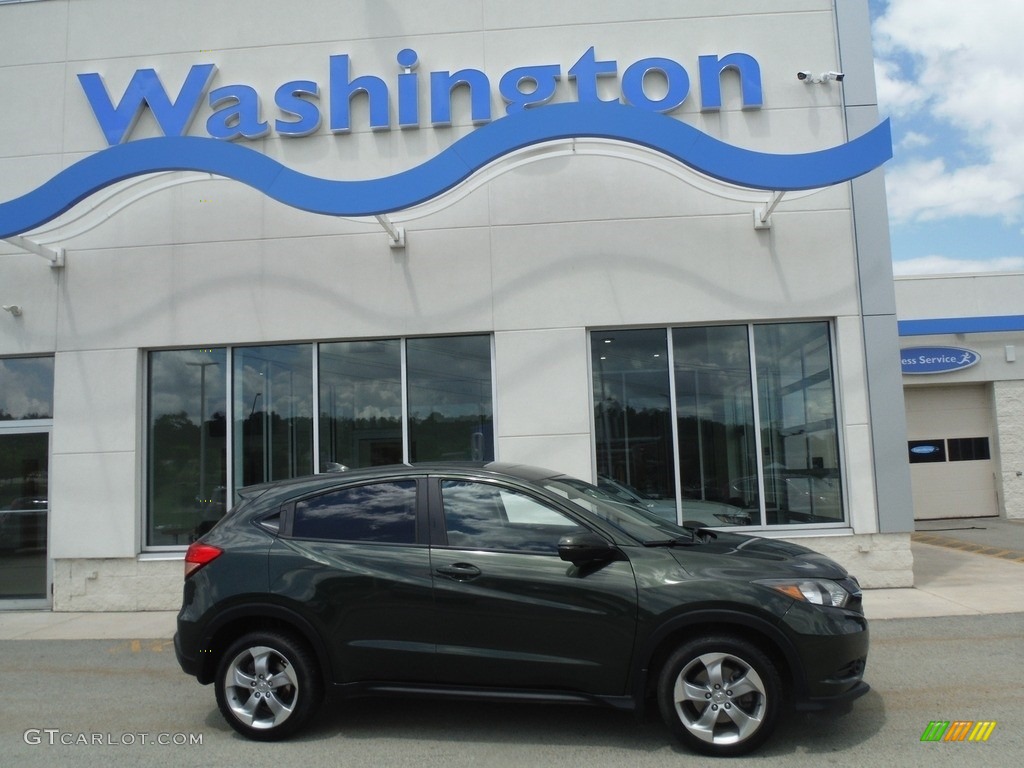 2017 HR-V EX AWD - Misty Green Pearl / Black photo #2