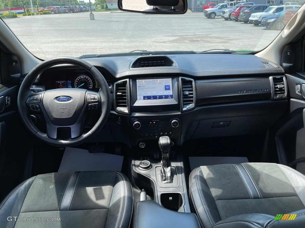 2021 Ford Ranger Lariat SuperCrew 4x4 Ebony Dashboard Photo #144645575